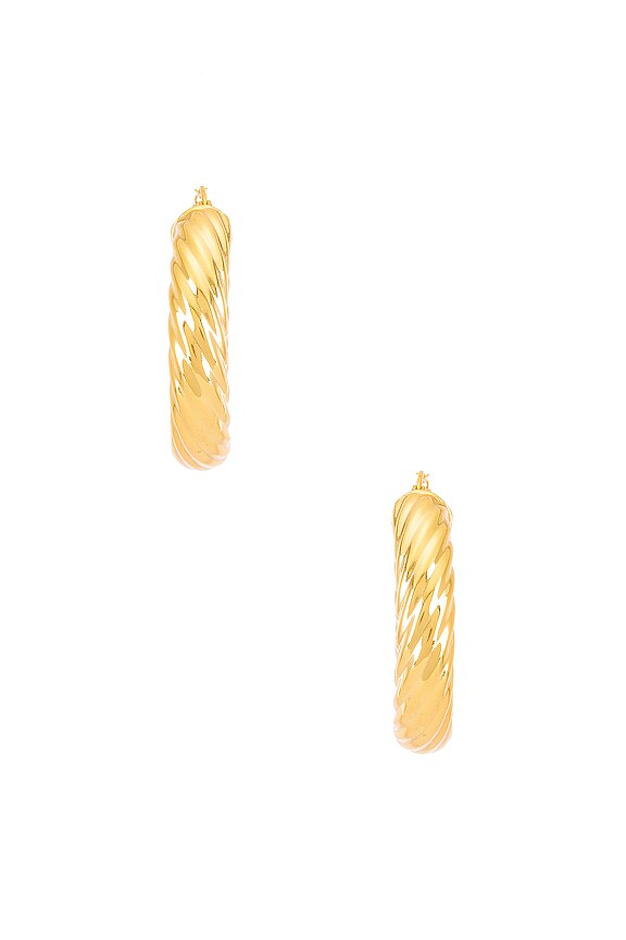 view 2 of 3 Gina Hoops in Gold