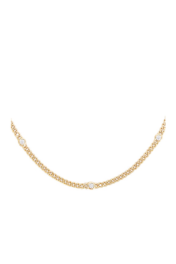 view 2 of 3 Daisy Small Link Chain in Gold