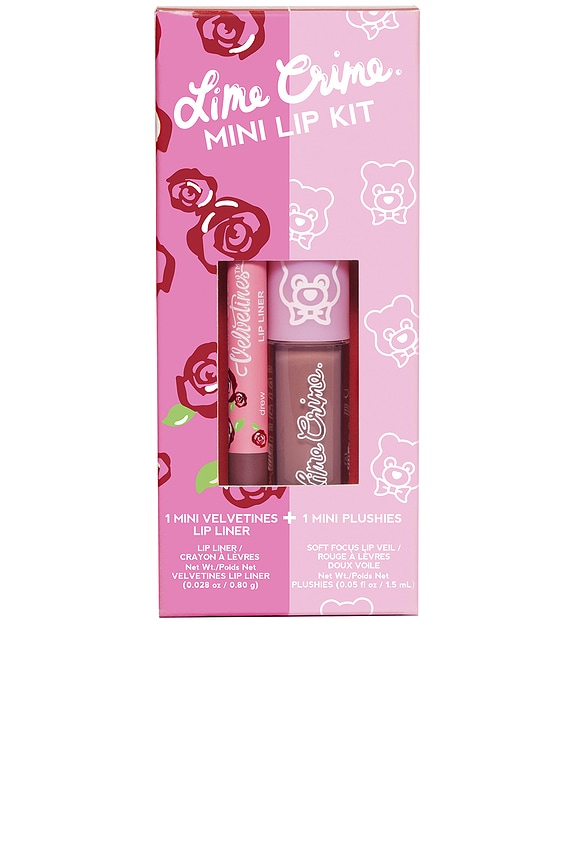 view 1 of 3 Mini Plushies & Liner Set in Dark Milk Tea