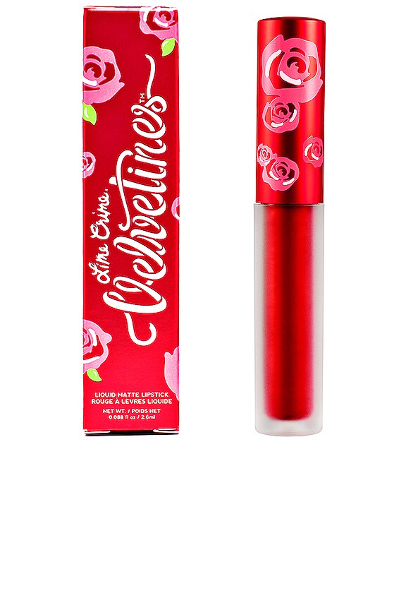 view 2 of 2 Metallic Velvetine Lipstick in Red Hot