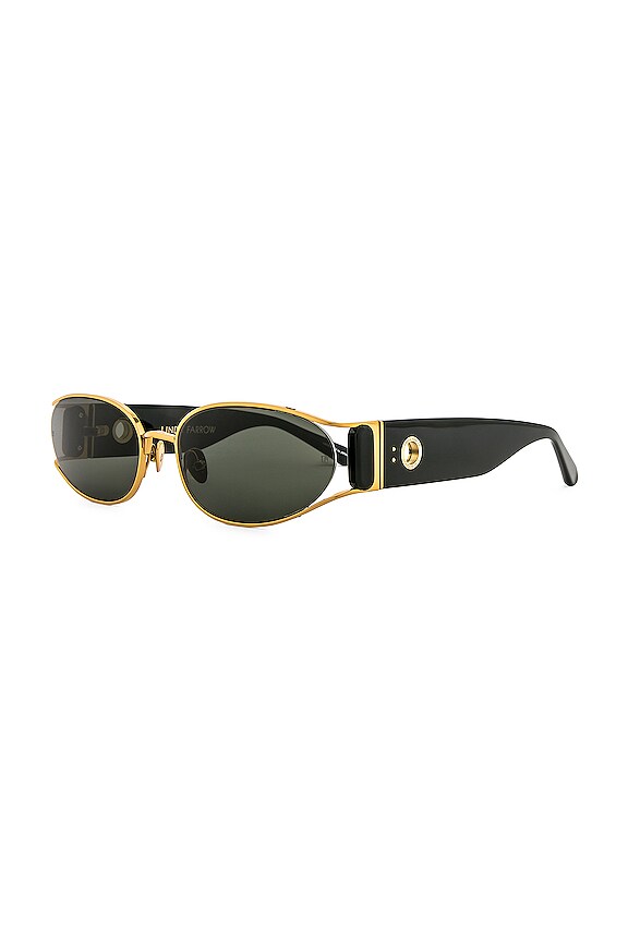 view 2 of 3 LUNETTES DE SOLEIL SHELBY in Yellow Gold, Black & Grey