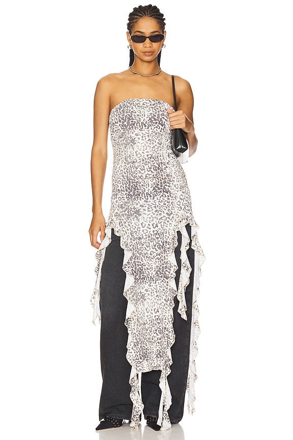 view 2 of 7 Rendezvous Dress in Leopard Fade