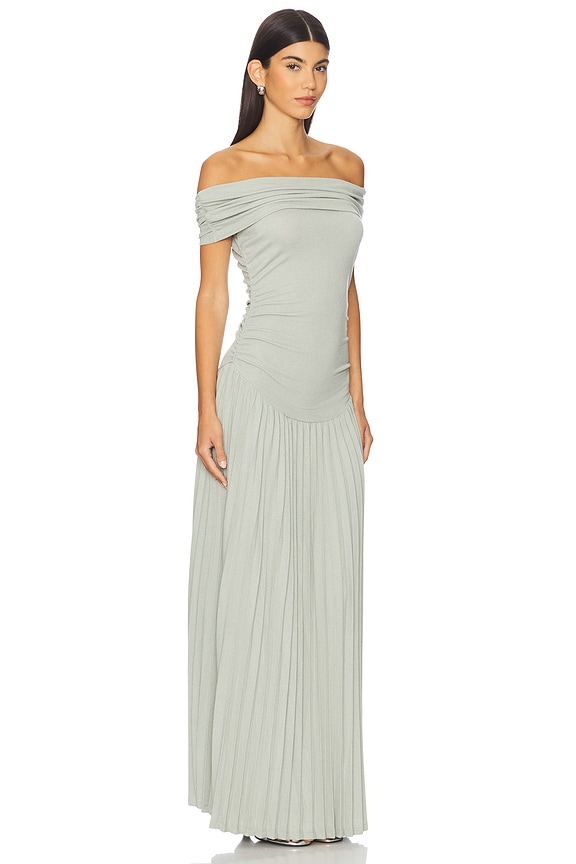 view 2 of 3 ROBE MAXI FIELD OF DREAMS in Light Sage