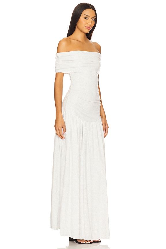 view 2 of 3 Field Of Dreams Maxi Dress in Soft Grey