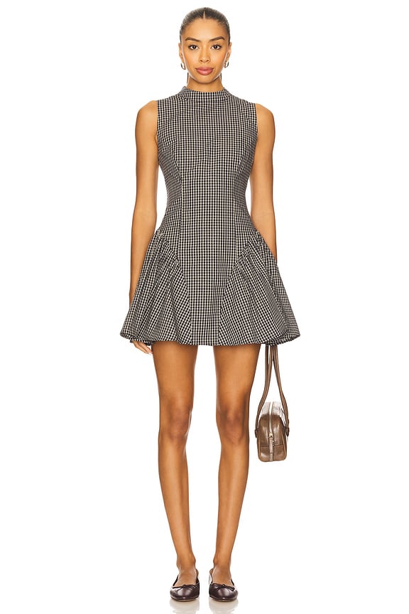 view 2 of 4 Chelsea Mini Dress in Noir Check