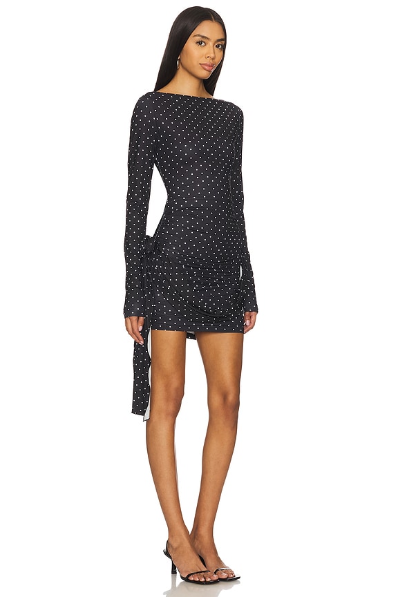 view 2 of 4 Glory Mini Dress in Onyx Polka