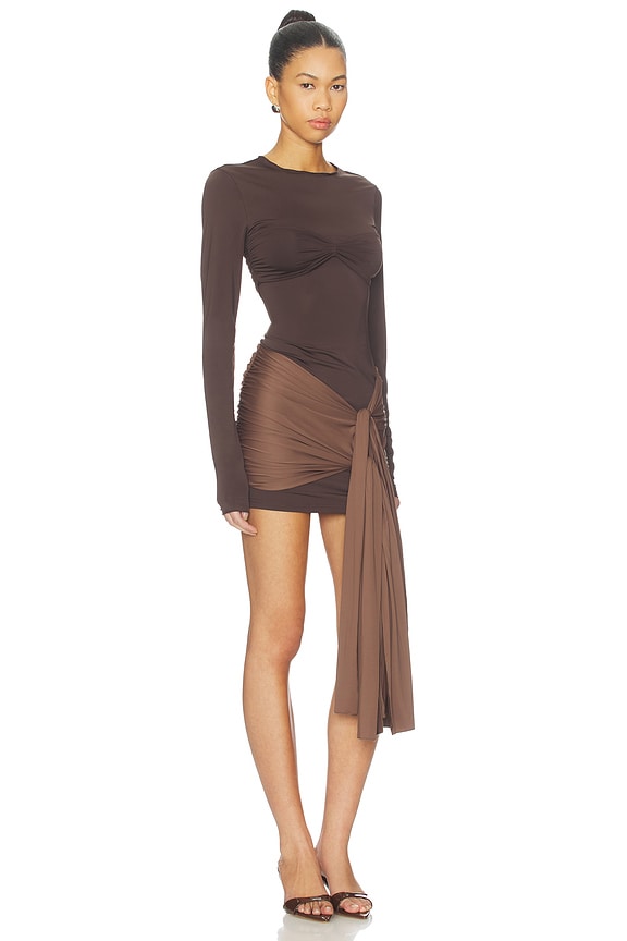 view 2 of 4 VESTIDO MIDNIGHT MINI in Chocolate