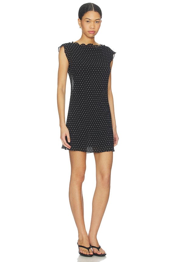 view 2 of 4 Mariner Mini Dress in Noir Polka