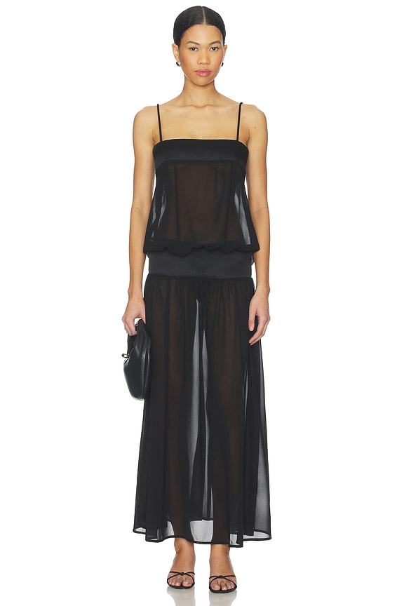 view 1 of 3 ROBE GRACIA MAXI in Noir