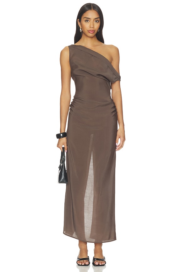 view 1 of 4 VESTIDO SWEETHEART MAXI in Cocoa