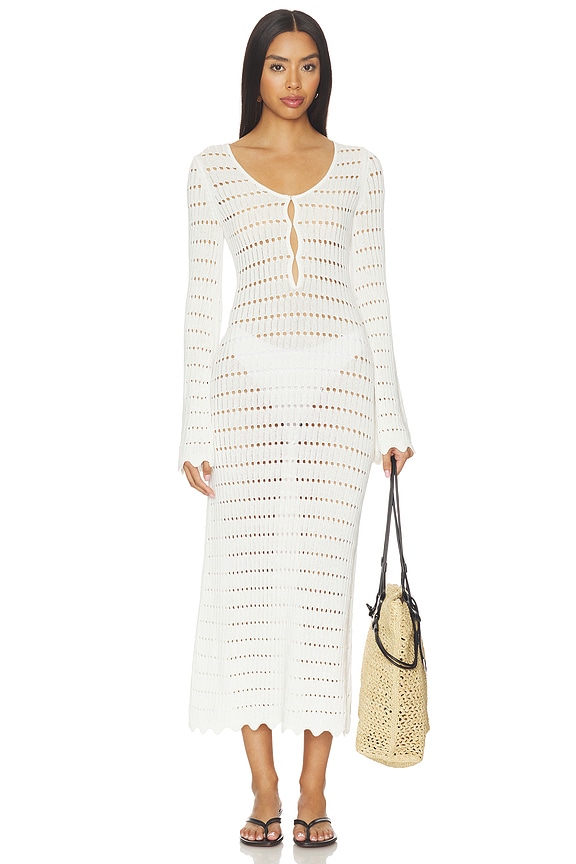 view 1 of 3 Leisure Midi Dress in Porcelain