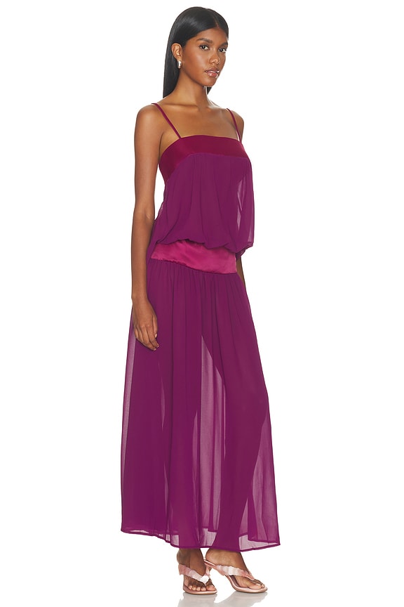 view 2 of 3 VESTIDO GRACIA MAXI  in Plum