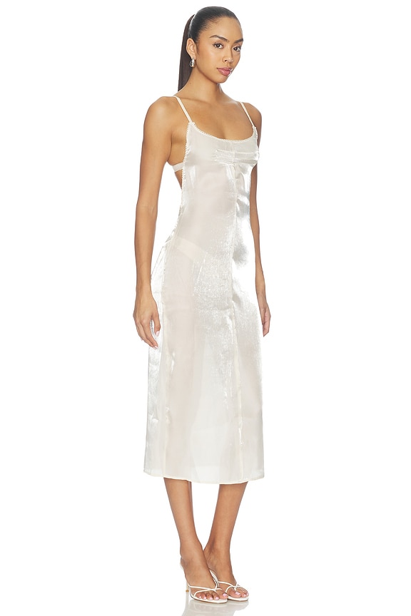 view 2 of 3 Electra Midi Dress in Light Gold