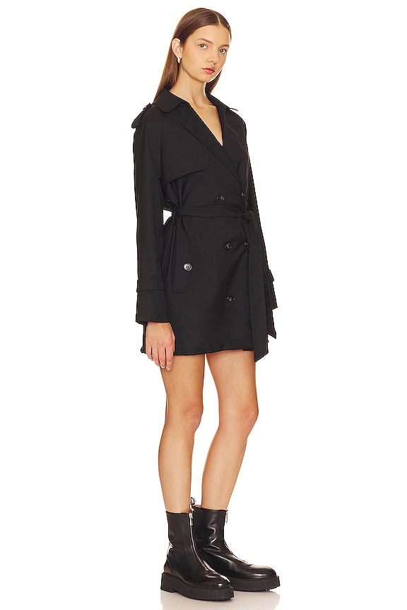 view 2 of 3 TRENCHEROUS ミニドレス in Black