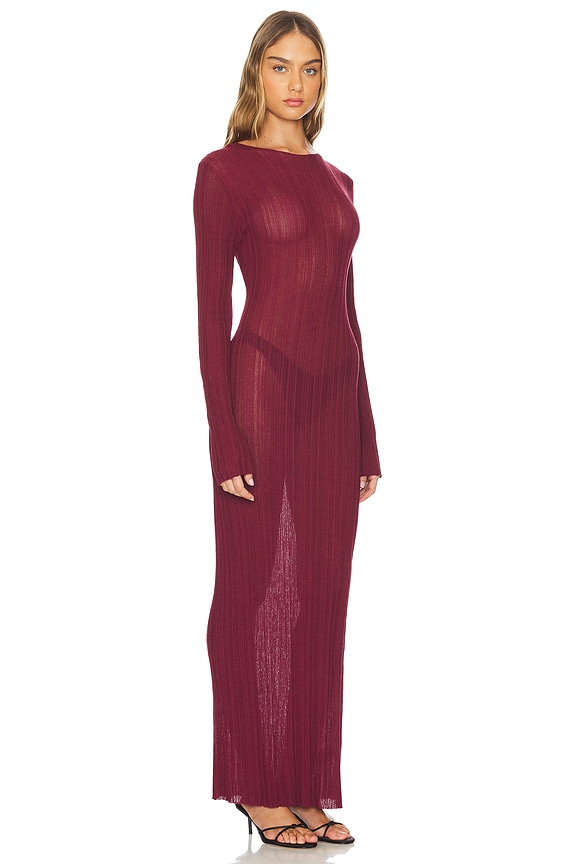 view 2 of 3 Prophecy Maxi Dress in Burgundy
