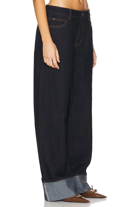 view 2 of 6 Top Model Cuffed Jeans in Dark Denim