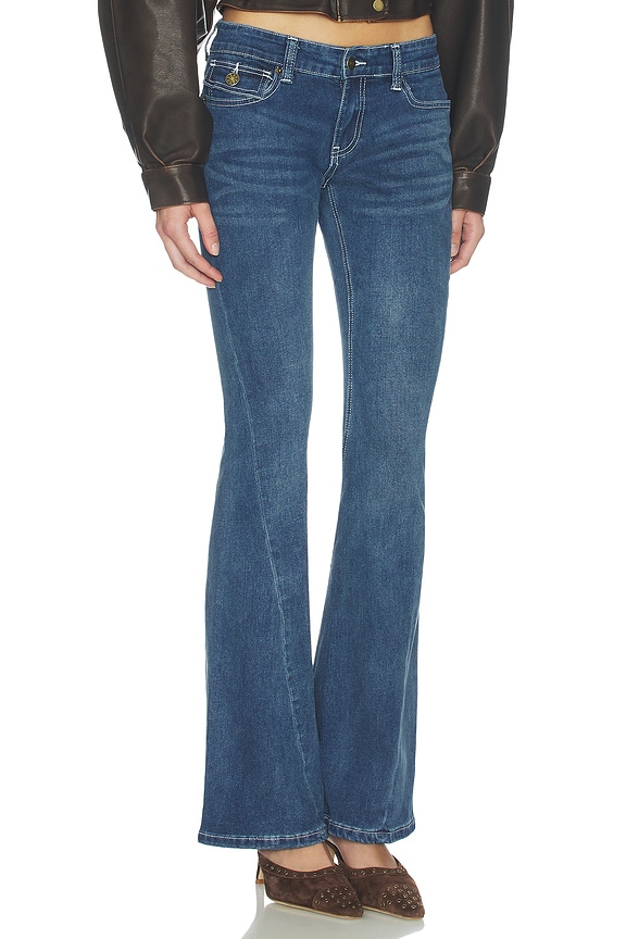 view 2 of 6 Mary Kate Jean in Mid Blue