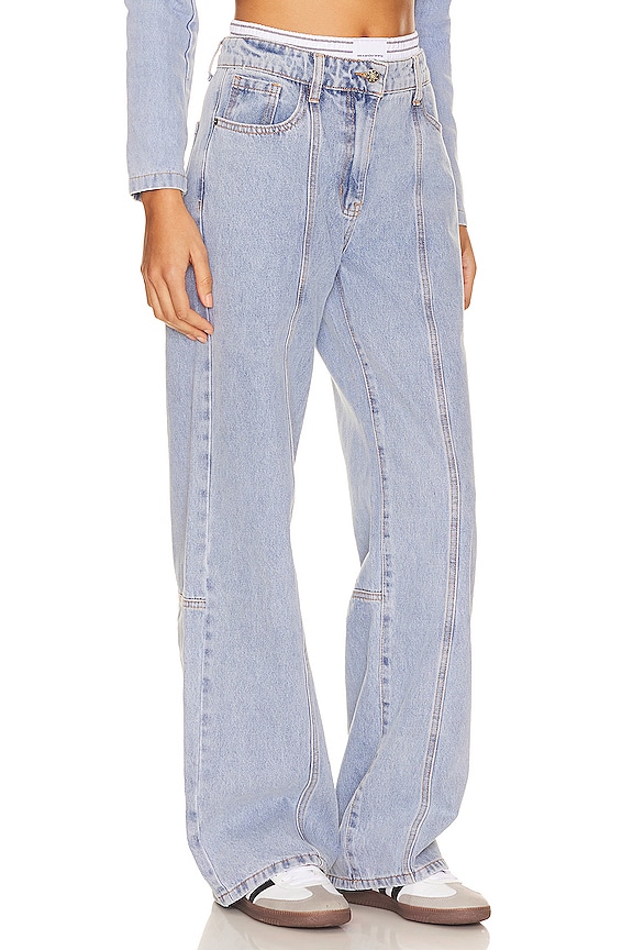 view 2 of 4 Dawson Wide Leg Jeans in Washed Blue