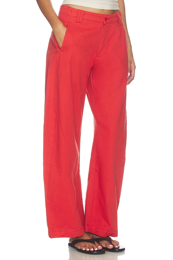 view 2 of 6 Sideline Jeans in Crimson