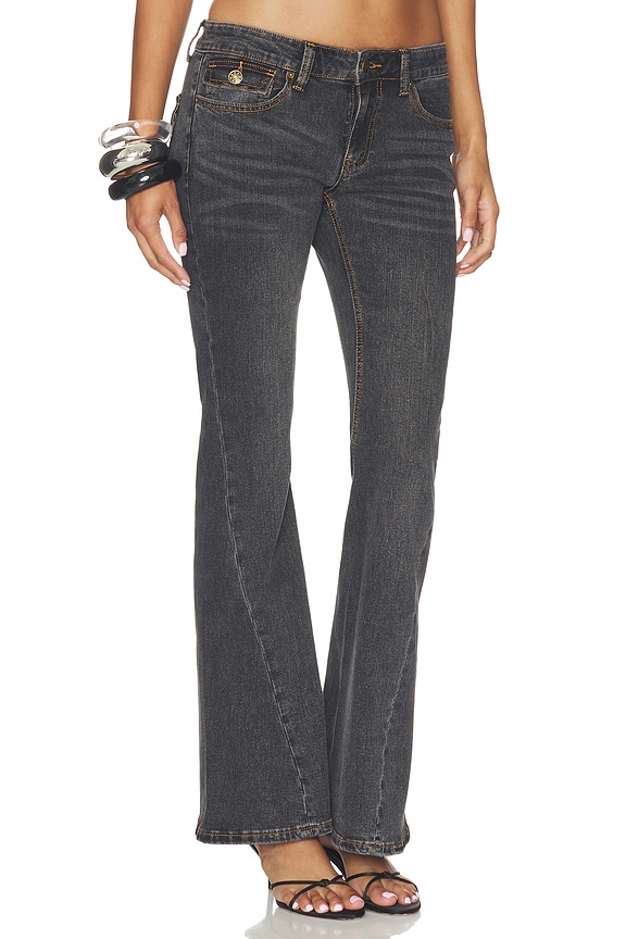 view 2 of 6 Mary-kate Jeans in Onyx