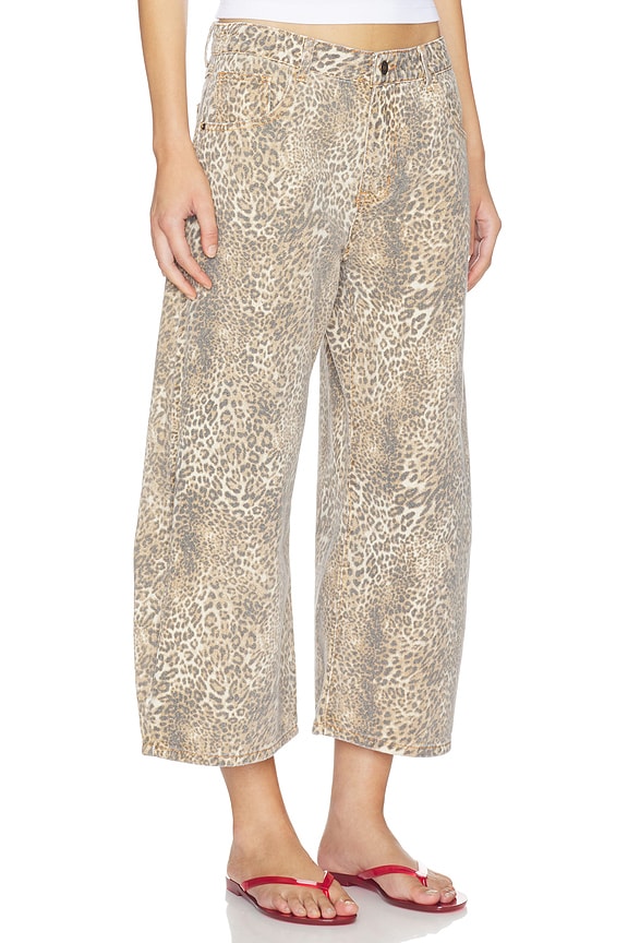 view 2 of 6 Horseshoe Cropped Jeans in Leopard