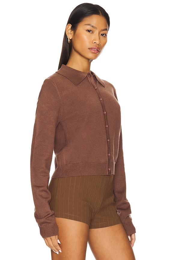 view 2 of 4 Awakening Cardigan in Chestnut