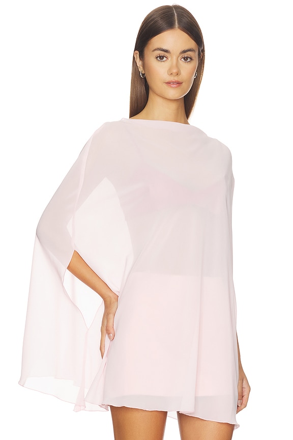 view 2 of 4 Aura Poncho in Bubblegum Pink