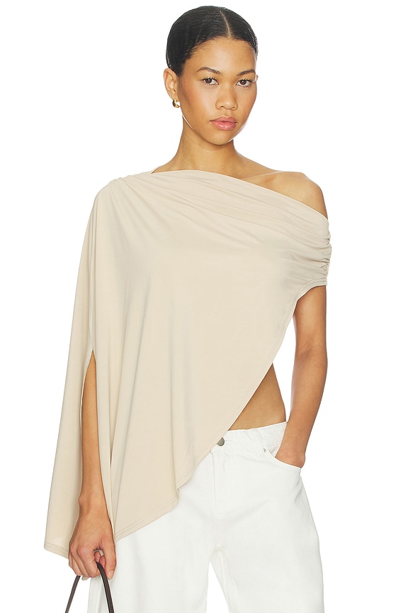view 1 of 5 Reborn Poncho in Beige