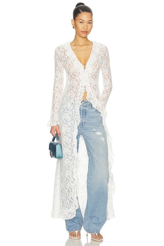 view 1 of 4 GUARDAPOLVO LONG NIGHTS MAXI in Moonlight