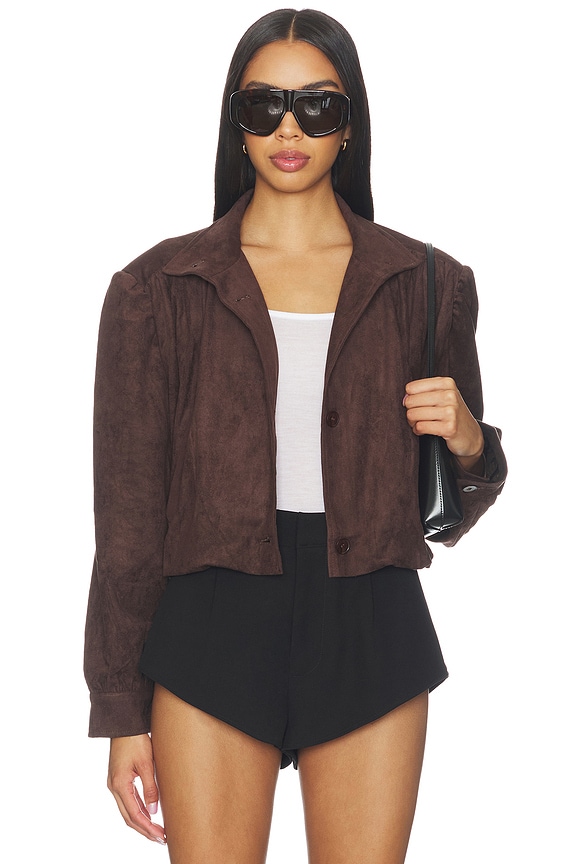 view 1 of 5 Luminous Jacket in Chocolate