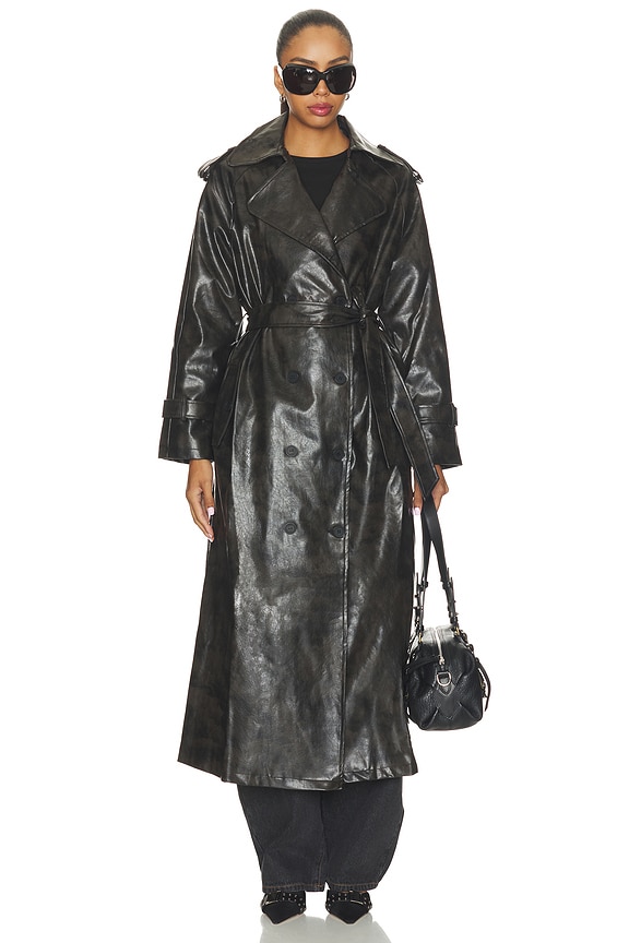 view 2 of 4 Off Duty Coat in Washed Onyx