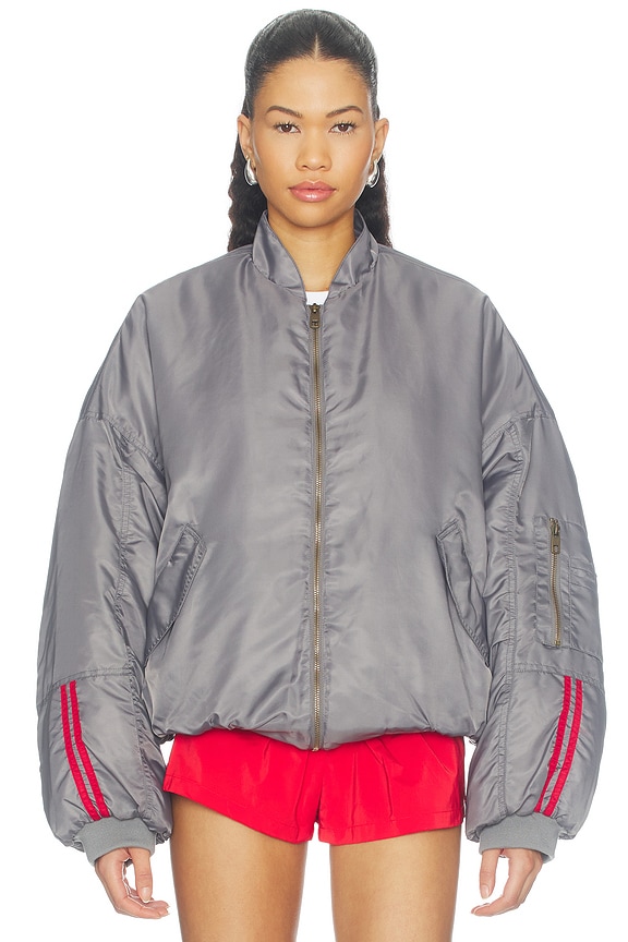 view 2 of 5 Bloom Bomber Jacket in Titanium