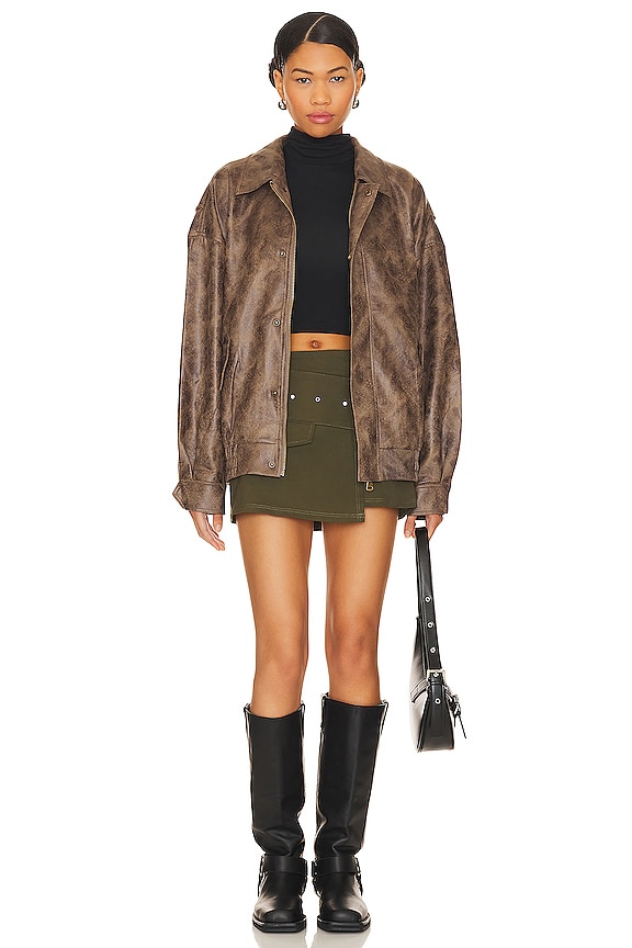 LIONESS Kenny Bomber in Chocolate | REVOLVE