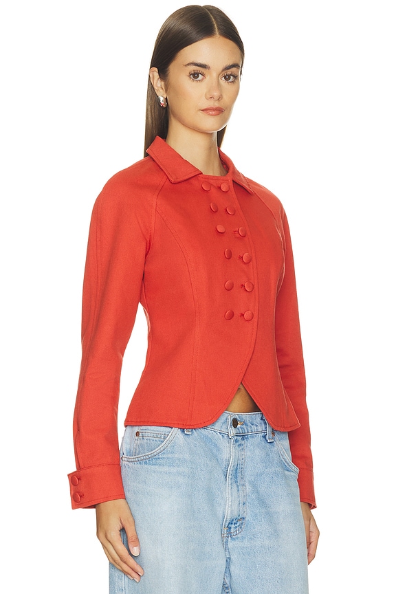 view 2 of 4 Form Jacket in Crimson