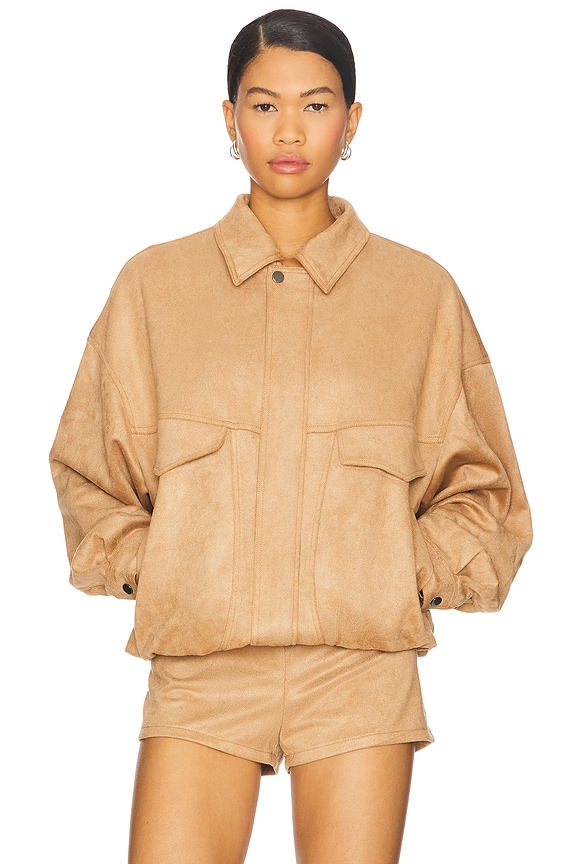 view 2 of 5 Palm Desert Bomber in Chocolate