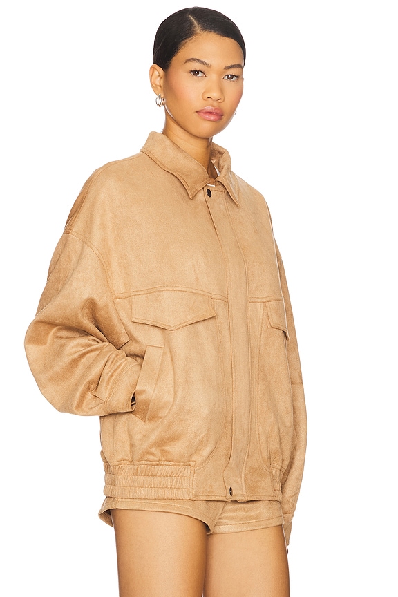 LIONESS Palm Desert Bomber in Chocolate | REVOLVE