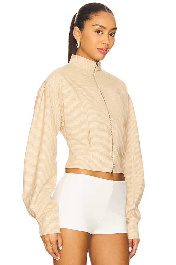 view 2 of 4 CHAQUETA ECLIPSE in Beige Plaid