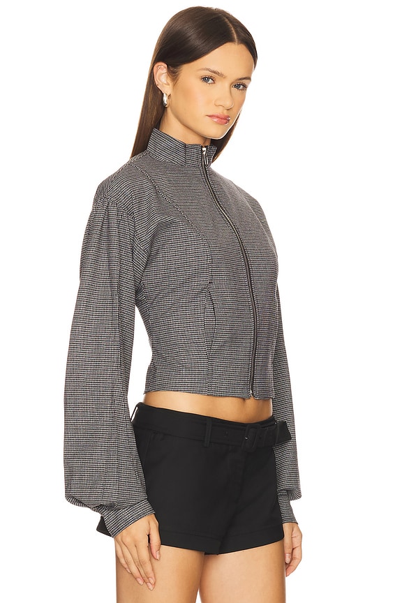 view 2 of 5 Eclipse Jacket in Onyx Plaid