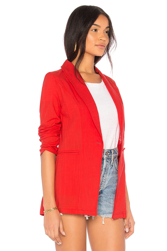 view 2 of 4 Femme Fatale Blazer in Red