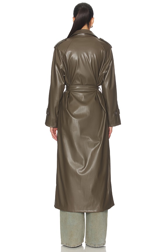LIONESS x REVOLVE Penny Trench Coat in Olive | REVOLVE