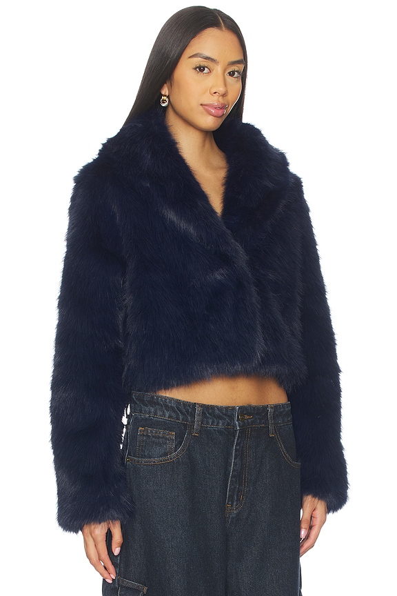 view 2 of 4 x REVOLVE Madame Faux Fur Jacket in Navy