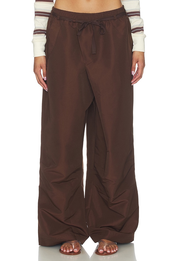view 1 of 6 PANTALON SIGNORA in Chocolate