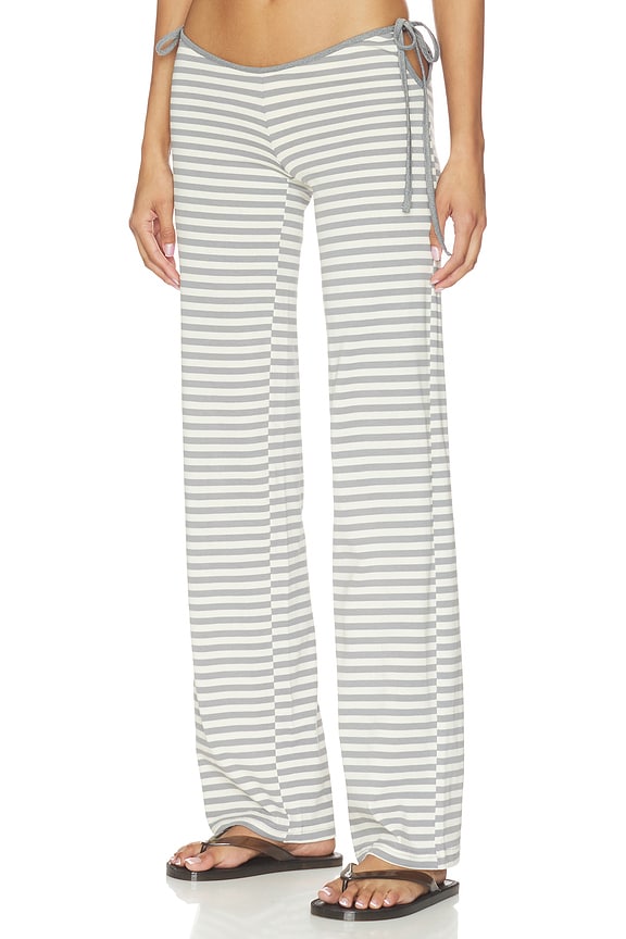 view 1 of 6 PANTALÓN BLOOM TIE in Ash Stripe