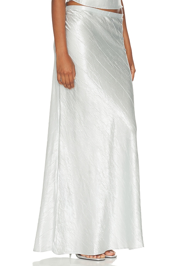 view 2 of 6 Hudson Maxi Skirt in Silver