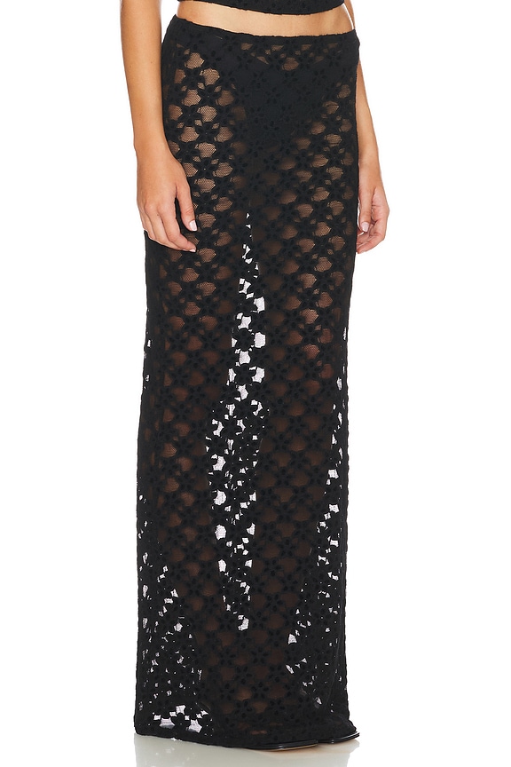 view 2 of 4 Clairvoyant Maxi Skirt in Onyx