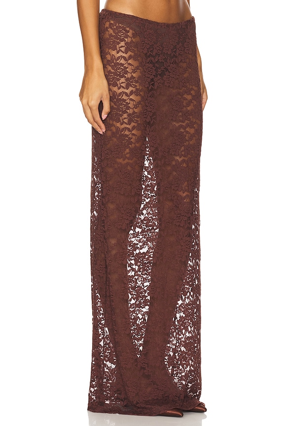 view 2 of 6 Black Swan Lace Maxi in Chocolate