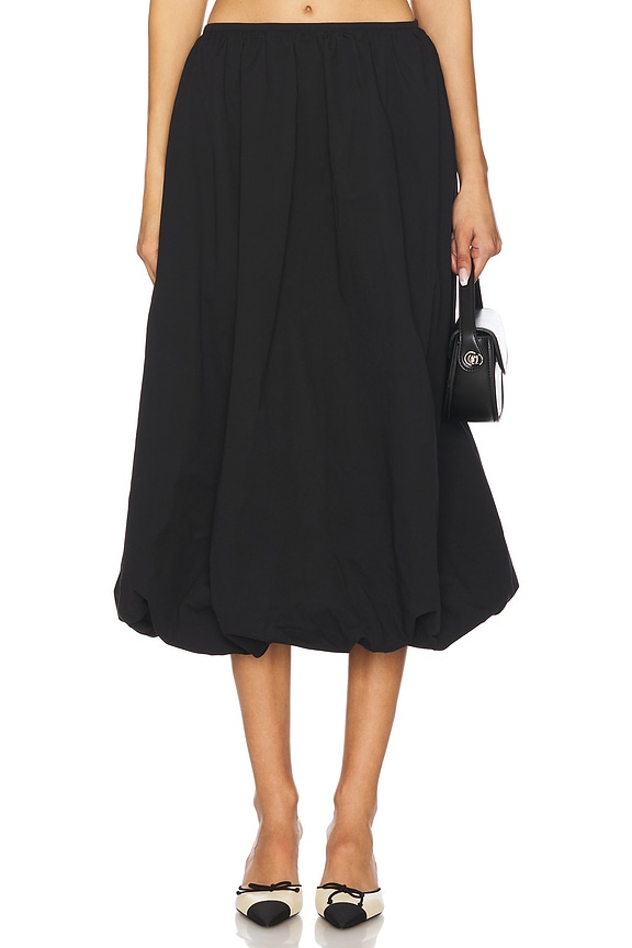 view 1 of 6 Intuition Bubble Midi Skirt in Onyx