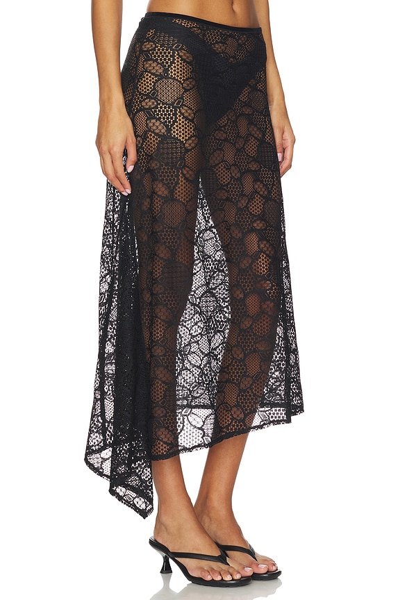 view 2 of 6 Fleur Midi Skirt in Onyx