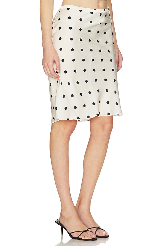 view 2 of 6 Shoreline Midi Skirt in Cream Polka