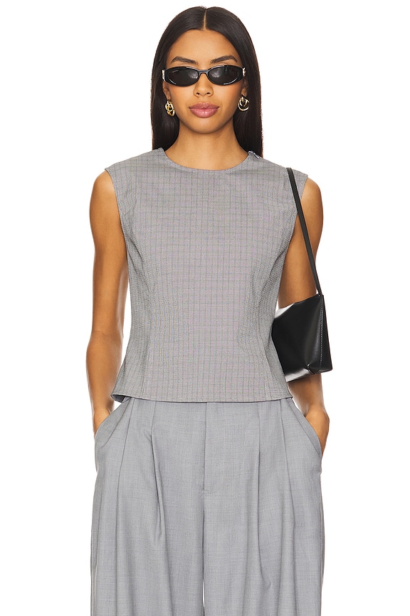 view 2 of 6 Countryside Top in Onyx Gingham